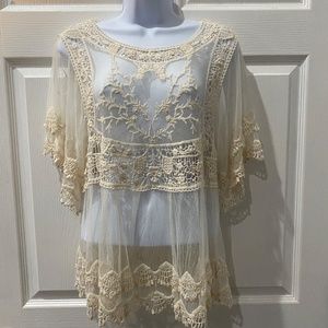 Cream Boho Blouse